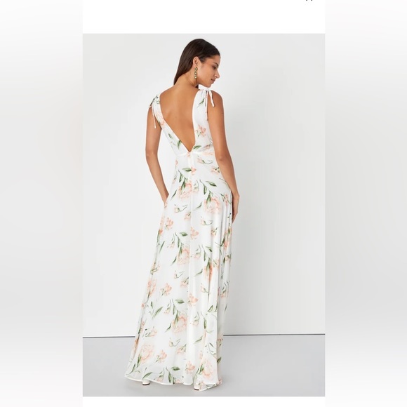 Lulus Romantic Possibilities White Floral Print Maxi Dress - Picture 2 of 9